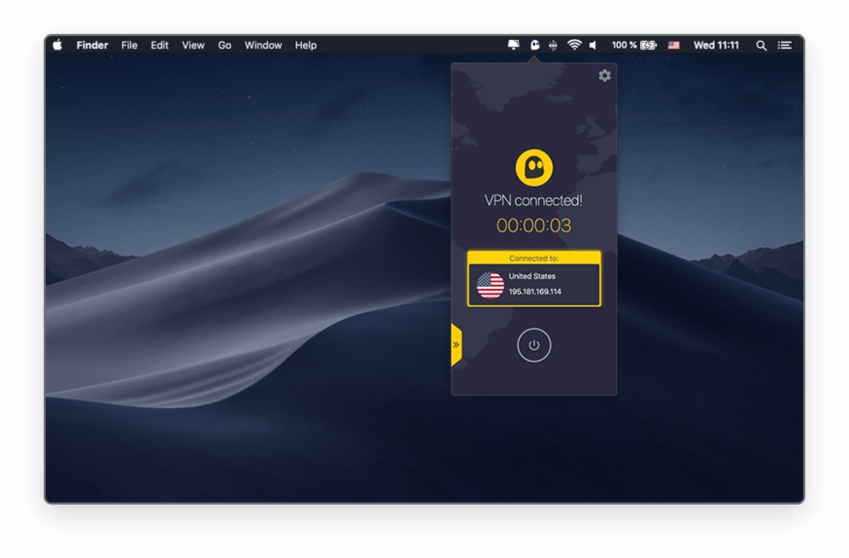 CyberGhost on macOS