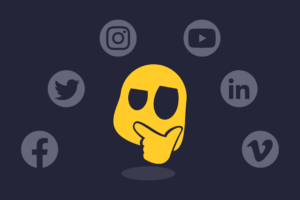 Ghostie and social media icons