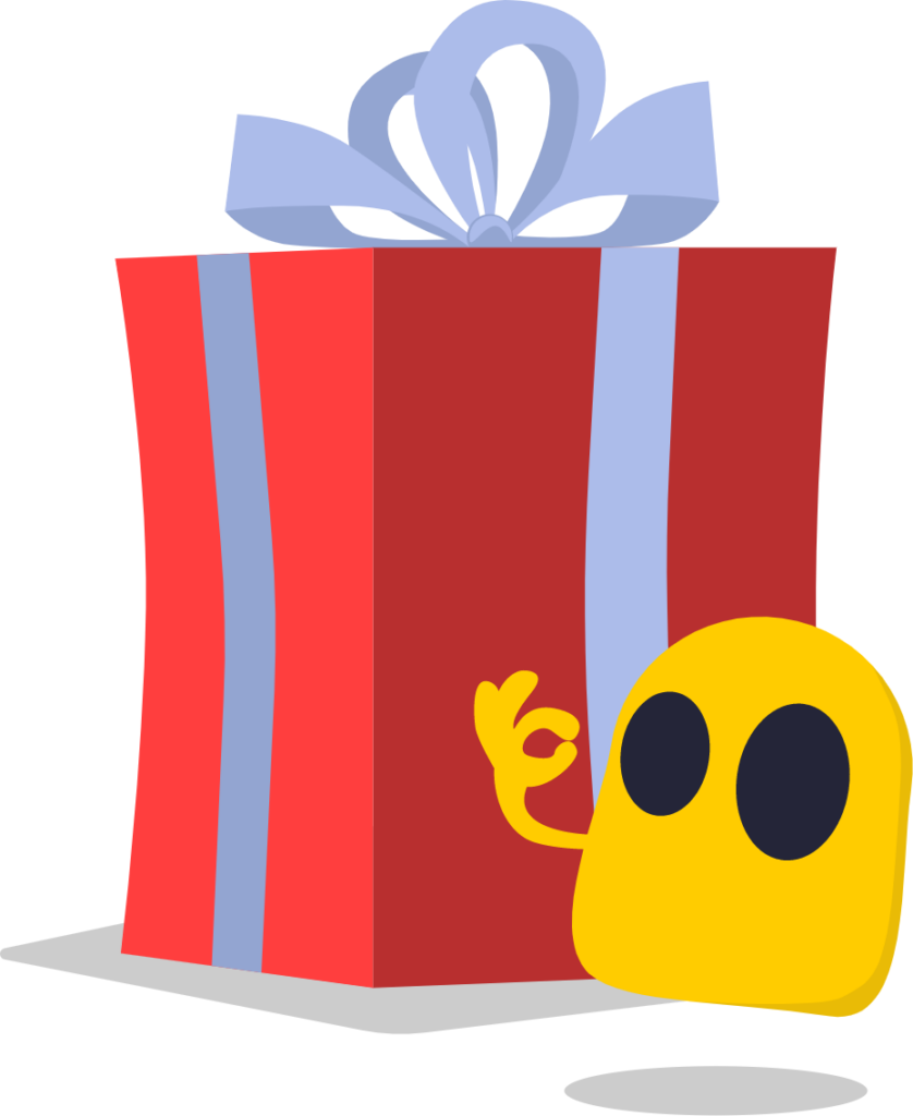 Ghostie présente son cadeau de Noël