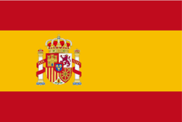 The flag of Spain