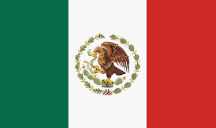 The flag of Mexico