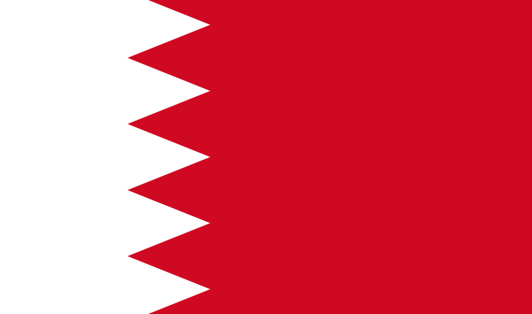 The flag of Bahrain