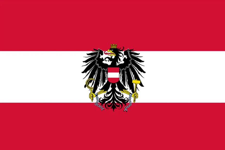 The flag of Austria