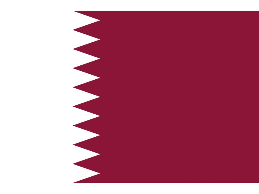 The flag of Qatar