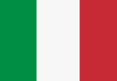 The flag of Italy