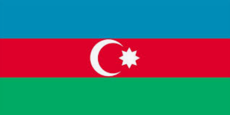 The flag of Azerbaijan