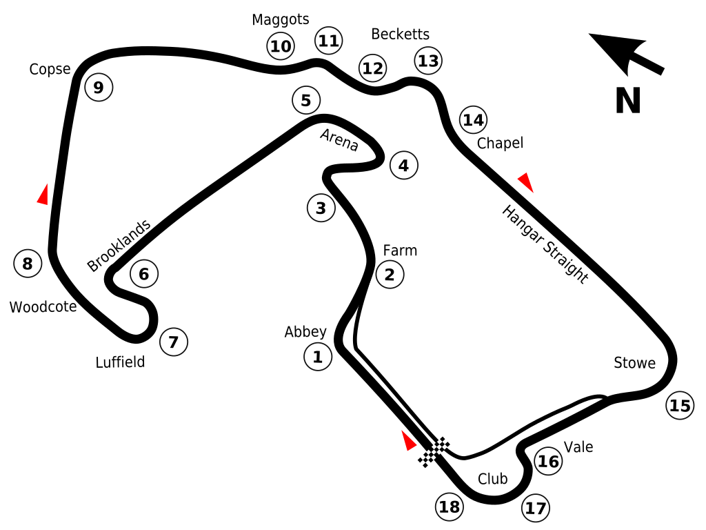 circuit F1 de silverstone