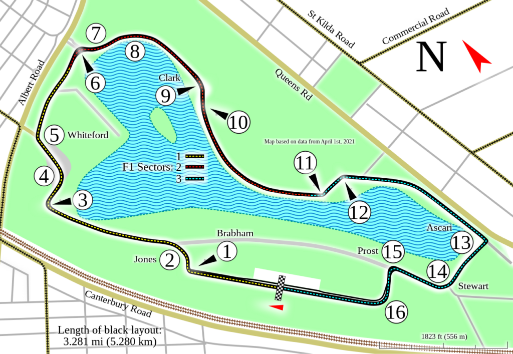 circuit urbain f1 de melbourne